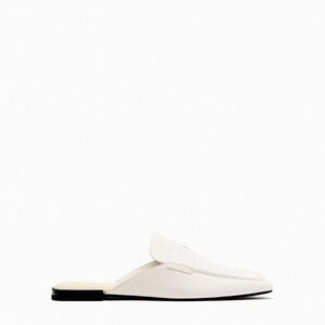 Zara Women's White leather  mules